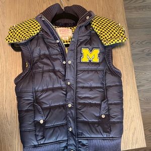 University of Michigan puffer vest